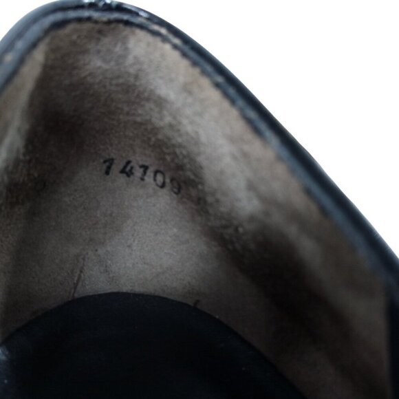 Paul Green Patent Leather Black Loafers Size UK 6 US 8.5 Slip On Uptown Almond - Picture 10 of 13